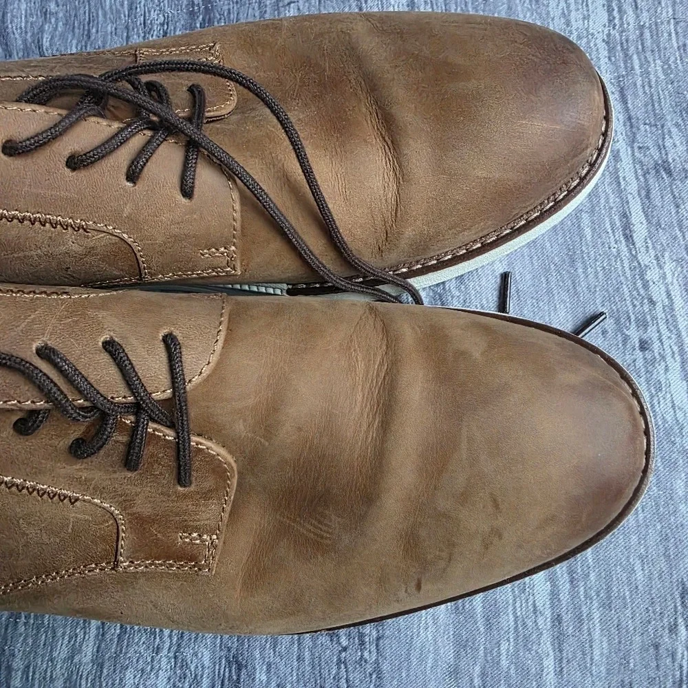 Florsheim Launch Leather Oxford Sneaker Dress Shoes Brown Lace Up Men's‎ 10.5 W
